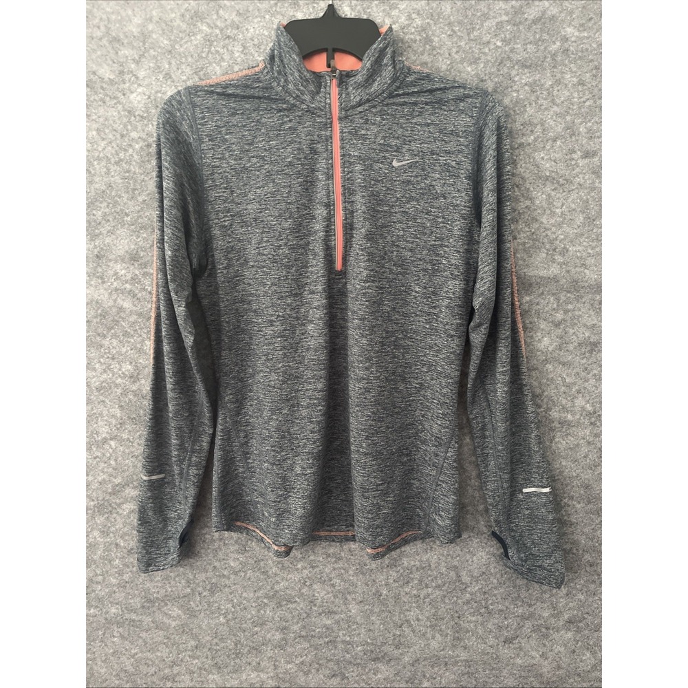 Nike Women's Dri-Fit Element Jacket Gray Medium Athletic Running Biking Outdoor